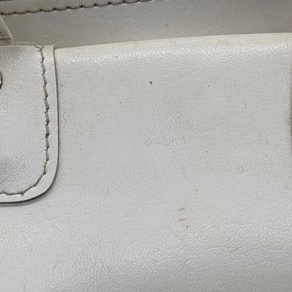 Vintage Molson Award White Leather Travel Duffel Bag - Canadian Made - Picture 8 of 14